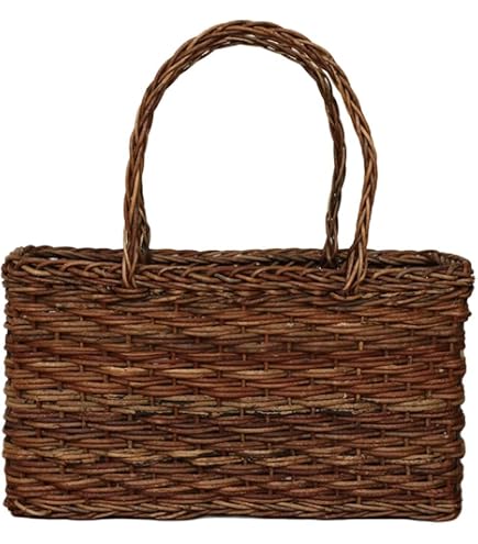 Amazon.co.jp: 松野屋 あけび つる かご 日本製 胴張り 手提かご W36