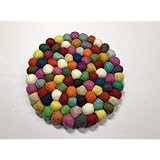 Amazon Co Jp Flying Tiger フライングタイガー 羊毛フェルト ポットマット 鍋敷き インテリア キッチン 北欧雑貨 ホーム キッチン