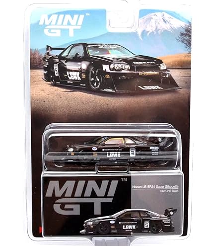 Amazon | MINI GT 1/64 Nissan LB-ER34 Super Silhouette スカイライン