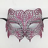 Weryn(TM) 謎の天使クリエイティブの新色ハロウィーン仮装セクシーレディーレースマスクくりぬくキャットウーマンハッピーギフトタイガー[プラム]