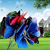 20ピース/パックカラフルな3d蝶庭飾り植木鉢の装飾蝶ホームルームの装飾壁ステッカー子供のため