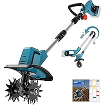 Amazon | 電動耕うん機 コードレス充電式耕運機 家庭用 850W強力