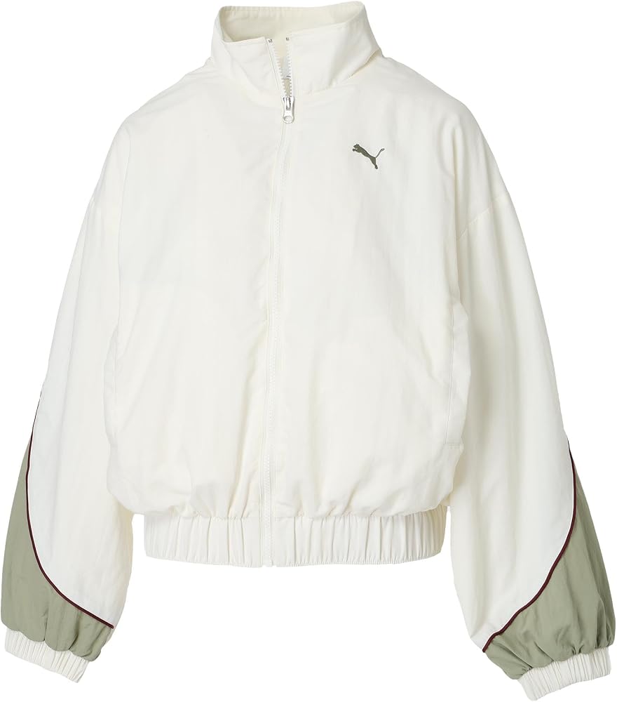 PUMA カジュアル スポーツ ブルゾン アウター 裏トリコットメッシュ起毛CORE HERITAGE メッシュ ラインド ウーブン ジャケット 690171レディース
