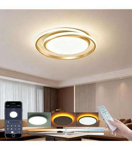 Amazon.co.jp : KOVOL LED シーリングライト 6畳 8畳 10畳 木調目 天然