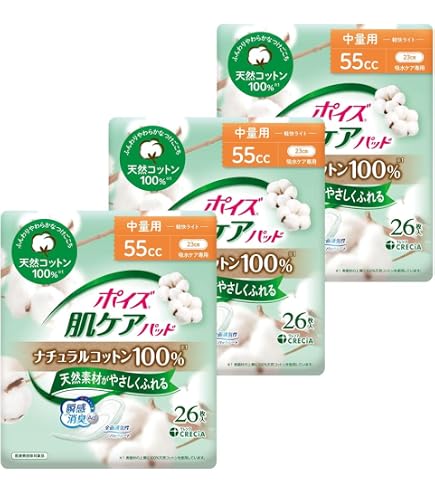 Amazon | 【3個セット 】ポイズ 肌ケアパッド 120cc(18枚入