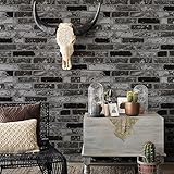 Auralum 壁紙 3D レンガ柄 DIY 初心者 ウォールデコシート おしゃれ 北欧風 賃貸 マンション 部屋 トイレ キッチン 防災 防汚 防水 防カビ 壁保護 - 青色