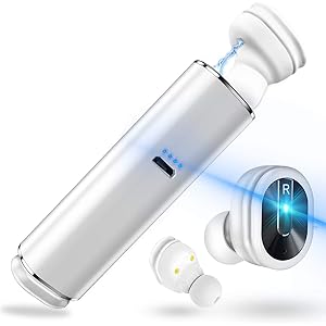 Bluetooth イヤホン 完全 ワイヤレスイヤホン ブルートゥース ヘッドセット 両耳 充電ケース付 超軽量 コンパ…