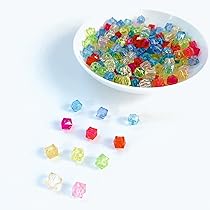 キューブ ビーズ80個 Amazon | 【グランビーズ】【パーツ】8㎜アクリルビーズキューブ 50g