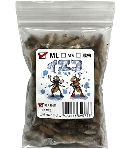 Amazon | 【邑楽ファーム・クール便発送】冷凍イエコオロギ MLサイズ