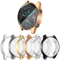 6-Pack] Screen Protector Case Compatible with Huawei Watch GT 2 46mm Cover,  All Around Soft TPU Plated Protective Frame Anti-Scratch Bumper Shell  Accessories (6 Colors, GT 2 46mm): Smartwatch Replacement Bands:  Amazon.com.au