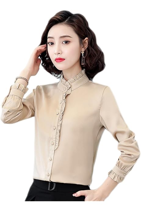 アレキサンダーマクーン アイボリー フリル付き ノースリーブシャツ  