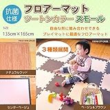 便利グッズ 日用品雑貨 抗菌加工 フロアーマット ツートンカラー スモール 135cm×165cm ナチュラルウッド・PM501WM-SPA38