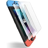 [2 Pack] ZUSLAB Tempered Glass Screen Protector Film HD Clear Anti-Scratch for Nintendo Switch 2017 2018 2019 2020