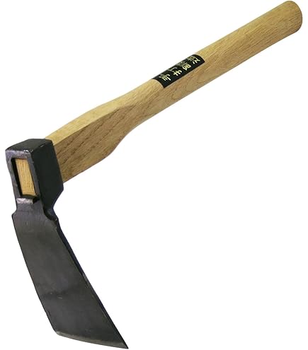 Amazon | 手打鍛造 片手鍬 バチ 小 360mm柄 13344 | くわ