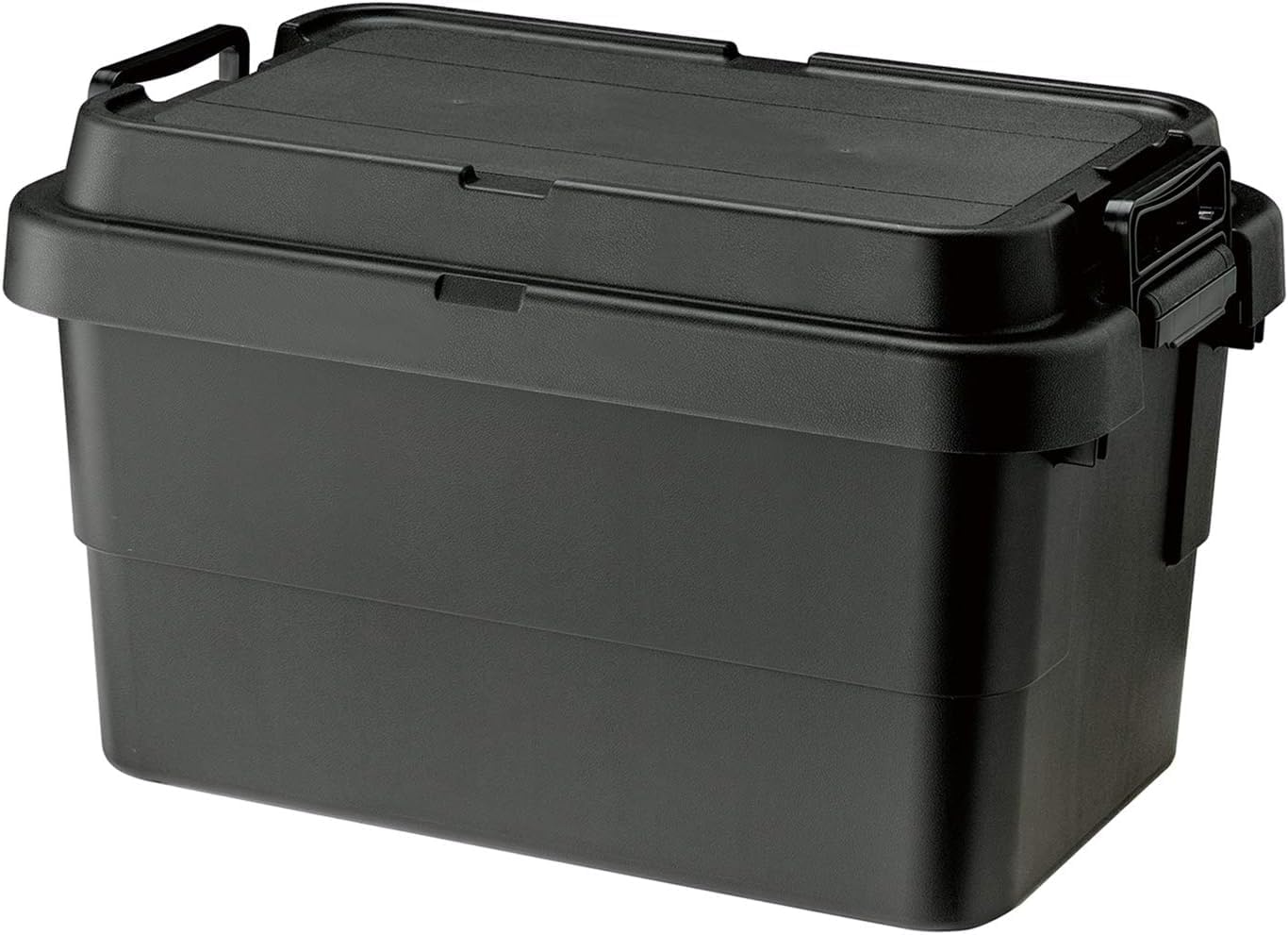 リス(RISU) 収納ボックス トランクカーゴ 50L ブラック 収納ケース コンテナボックス 日本製 TC-50S 屋外収納 キャンプ 防水