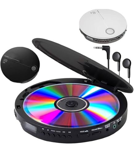 WINTECHポータブルCDプレーヤーPCD-32 ブラック 音