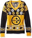 NFLレディースVネックセーター、ピッツバーグスティーラーズ、ミディアム