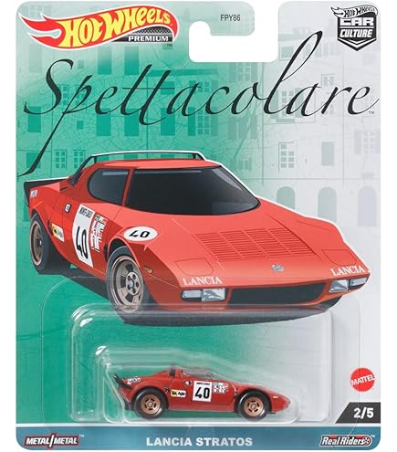 Hot Wheels HFF30 Premium 2 Pack, BMW M1 Pro Car/Lancia Stratos