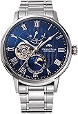 Orient Star M45 F7 Automatic Watch, Mechanical Moon Phase, Mechanical, Made in Japan, Open Heart RK-AY0103L, Men's Navy, navy