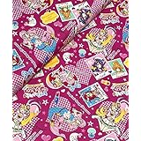 Amazon 40cm単位で販売 キャラクター 生地 トロピカルージュ プリキュア 濃ピンク 手芸 生地 キャラクター 布 はぎれ ハギレ カットクロス ピロル 布 生地 通販