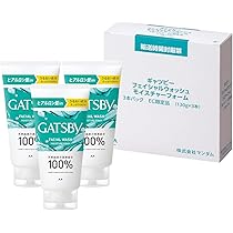 GATSBY(ギャツビー) フェイシャルウォッシュ モイスチャーフォーム 130g×3