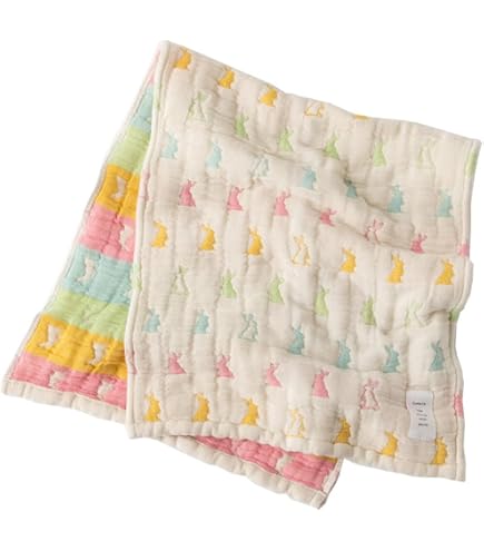 Amazon｜fuwara 6重織ガーゼフェイスタオル 約30×75cm (ほし/ラピス