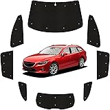 趣味職人 サンシェード シームレス ライト 車 MAZDA6 アテンザワゴン GJ系 マツダ6 専用 カーテン 車中泊 グッズ 『05s-f014-sa』