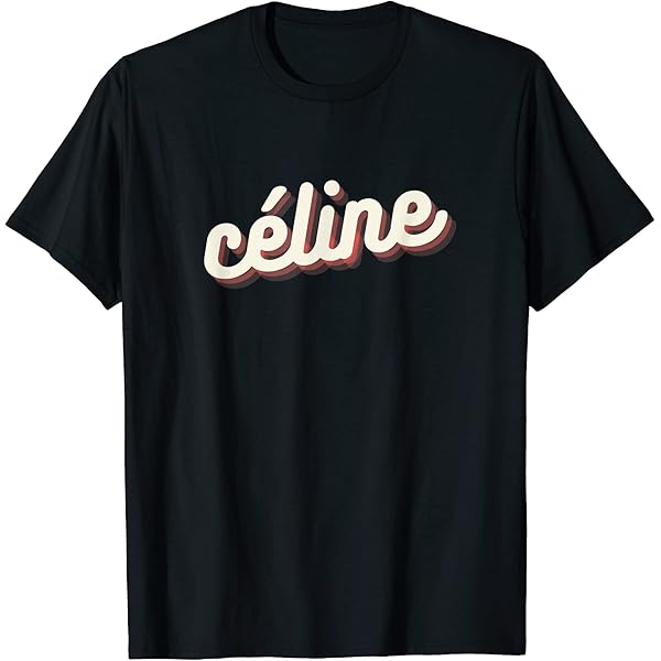 【CELINE】ロゴ レオパードプリント Tシャツ CELINE レオパード柄ロゴTシャツ