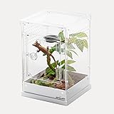 Amazon Repti Zoo 爬虫類ケージ アクリル製 レプタイルボックス 透明 スライドカバー 通気性 爬虫類 両生類用飼育ケース クモ カエル カマキリ タランチュラ ヘビ サソリなど適用 10 10 cm Repti Zoo 飼育ケース ケージ 通販