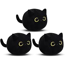 Amazon.co.jp: LSYDCARM 黒猫ぬいぐるみ 8インチ かわいい猫