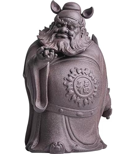 Amazon.co.jp: 木彫り 鍾馗様【鍾馗○鎮宅聖君】10cm 高級天然ツゲ