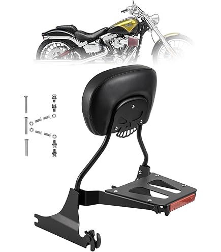 Kinglemc Powersports Sissy Bar With Backrest Luggage Rack For Suzuki Boulevard M109 R With Docking Hardware (Silver - View #2