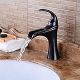 Wovierクロム/つや消しニッケル/ Oil Rubbed Bronzeウォーターフォール浴室シンク蛇口、2つハンドル3つ穴洗面所蛇口、Widespread Basinミキサータップ 3131