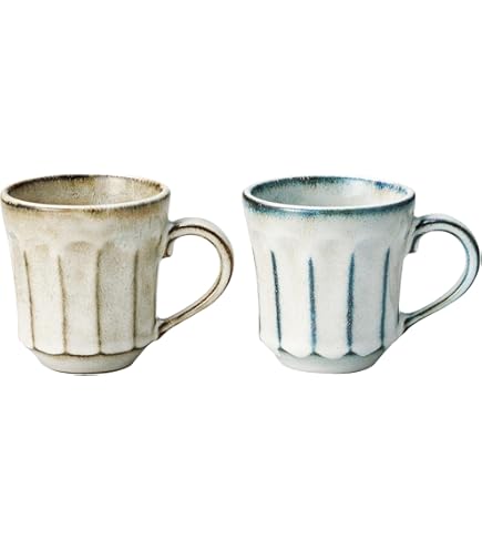 藤原純　スープカップ　マグカップ　2個セット Amazon.co.jp: 70 藤原純 スープカップ マグカップ 2個セット