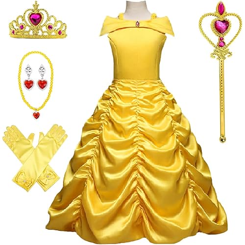 [KOVIDSUN] 女の子のドレス コスプレ衣装 子供用コスチューム ディズニープリンセスドレス 誕生日プレゼント クリスマスプレゼント ハロウィンコスチューム 遊戯会 Cosplay