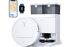 ECOVACS(エコバックス)【超薄全能型】T50 OMNI ロボット掃除機 15000Pa強力吸引 加圧回転式デュアルモップ 水拭き 両用 毛絡まない モップ洗浄 自動ゴミ収集 高精度マッピング お掃除ロボット