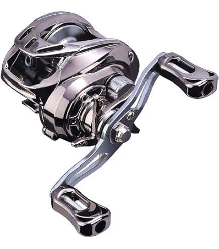 Amazon | ritutou ベイトリール 金属製 ブルー 左・右ハンドル 軽量