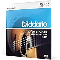 Amazon.co.jp: D'Addario ダダリオ アコースティックギター弦 Phosphor