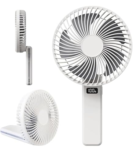 Amazon.co.jp : 6500mAh手持ち扇風機 1番大きいサイズハンディファン
