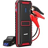 suaoki ジャンプスターター U17 大容量18000mAh 最大電流1000A 12V エンジンスターター 7.0Lガソリン車 5.0Lディーゼル車 バイク ボート トラクター 緊急始動 USBタイプC QC3.0搭載 モバイルバッテリー スマホ/iPhone/iPad/タブレットなどへ急速充電 難燃性UL94 V-0 LED応急ライト搭載 12ヶ月保証 日本語取扱説明書