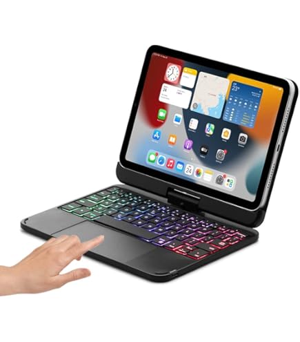 Amazon.co.jp: doqo iPad Mini 7 & Mini 6 ケース キーボード付き 第6