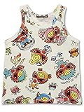(ヒステリックミニ) Hysteric Mini MONSTER TATTOO総柄 タンクトップ 120cm ホワイト