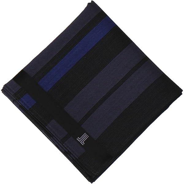 Amazon | [ランバン コレクション] メンズ先染ハンカチ 08201151