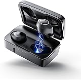 【104時間連続駆動 モバイルバッテリー機能 IPX7完全防水】ENACFIRE ワイヤレスイヤホン HiFiステレオ高音質 片耳両耳通用 Bluetooth 5.0 ブルートゥースイヤホン 自動ON/OFF/ペアリング 左右分離型 Siri起動 通話マイク内蔵 PSE＆技適認証済み（Future Plus）