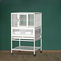 Amazon | 鳥かご 大型のインコケージ 大きな金属オウムバード