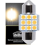 ぶーぶーマテリアル T10 31 mm LED ルームランプ 電球色 爆光 3000K 28mm マルチフィット ムード溢れる 1球220ルーメン 12V 定電流回路 無極性 車検対応 2個