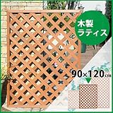 木製ラティス90x120cm ブラウン