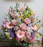 お祝いアレンジ(LLサイズ)　-GG-　生花のおまかせアレンジメント。　スタイリッシュで人気のアレンジ　「誕生日」「お祝い」「母の日」「贈物」　◎◎マケプレお急ぎ便・日時指定利用可能・午前中のご発注で