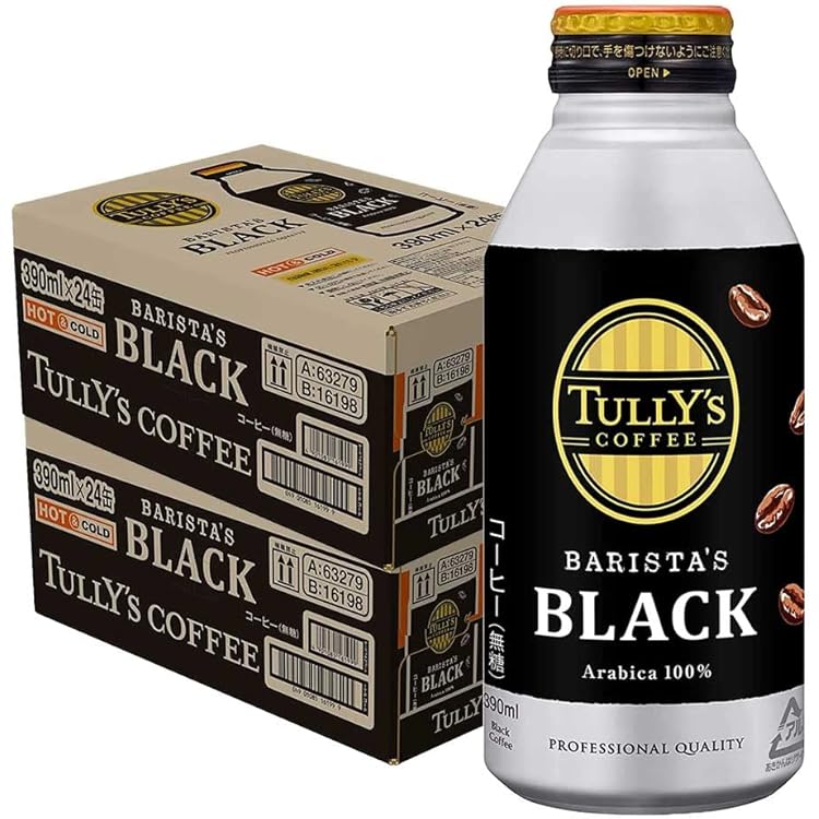 Amazon.co.jp: Itoen Tully's Coffee Barista Black Bottle Can, 13.8