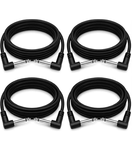 Amazon.co.jp: 30cm パッチケーブル ギターエフェクター用 ブラック